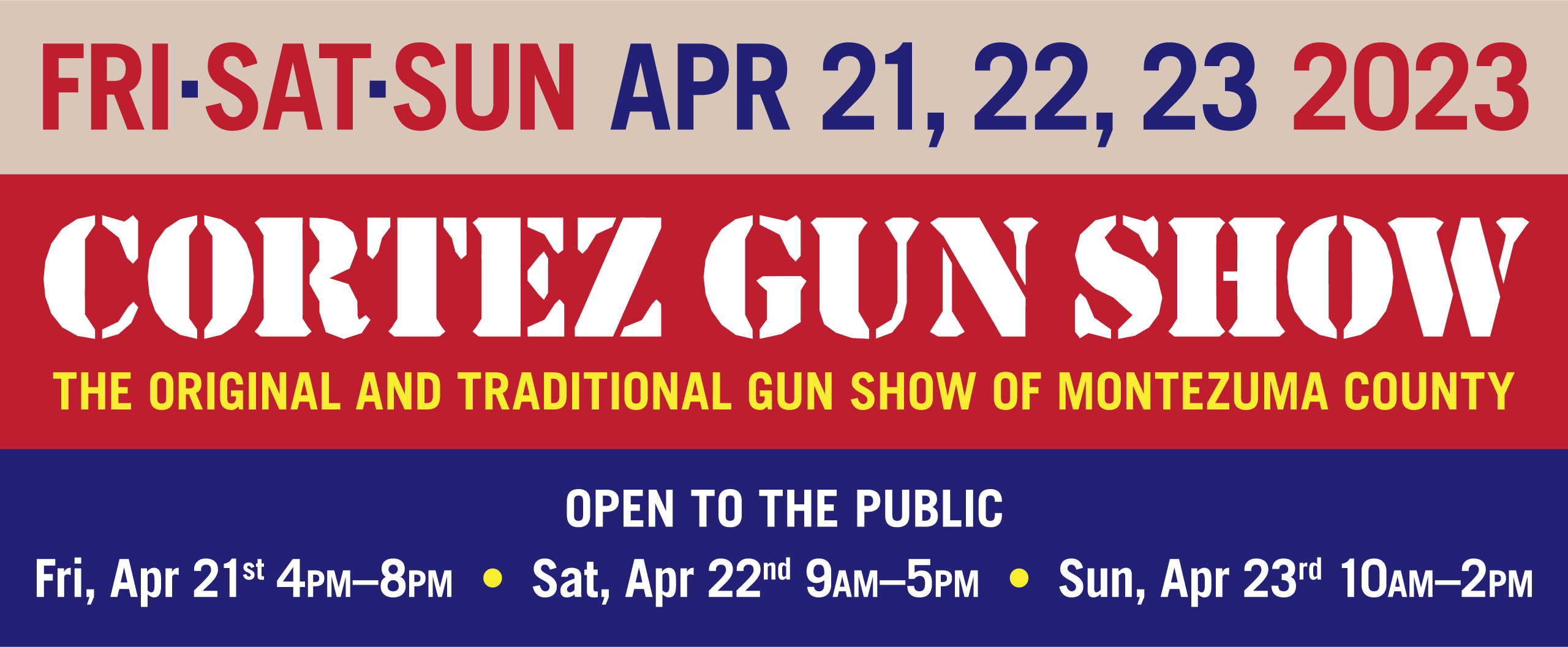 2023 Cortez Gun Show header